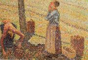 Camille Pissarro Detail of Pick  Apples Sweden oil painting artist